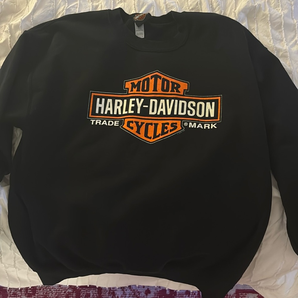authentic harley davidson crewneck sweatshirt